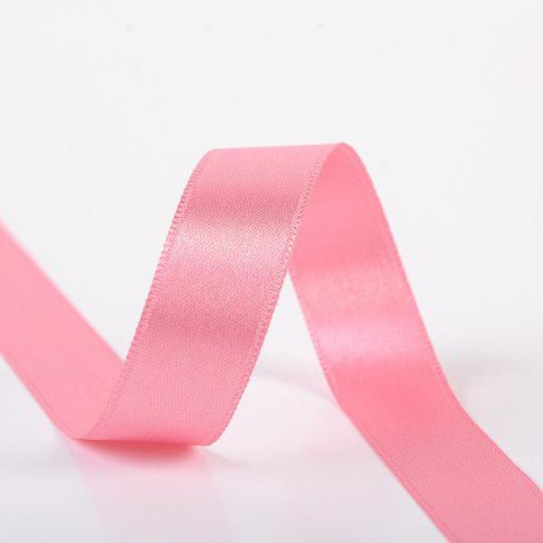 Satinband 6 mm in Rosa auf der Rolle, glänzende Oberfläche